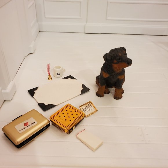 Dollhouse Miniature Office Lot OOAK Handmade - Picture 13 of 16